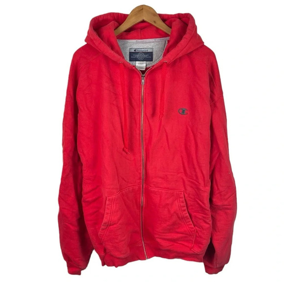 B14 Men’s CHAMPION Heavyweight Full Zip Hoodie Sweatshirt Jacket XXL - Picture 1 of 5